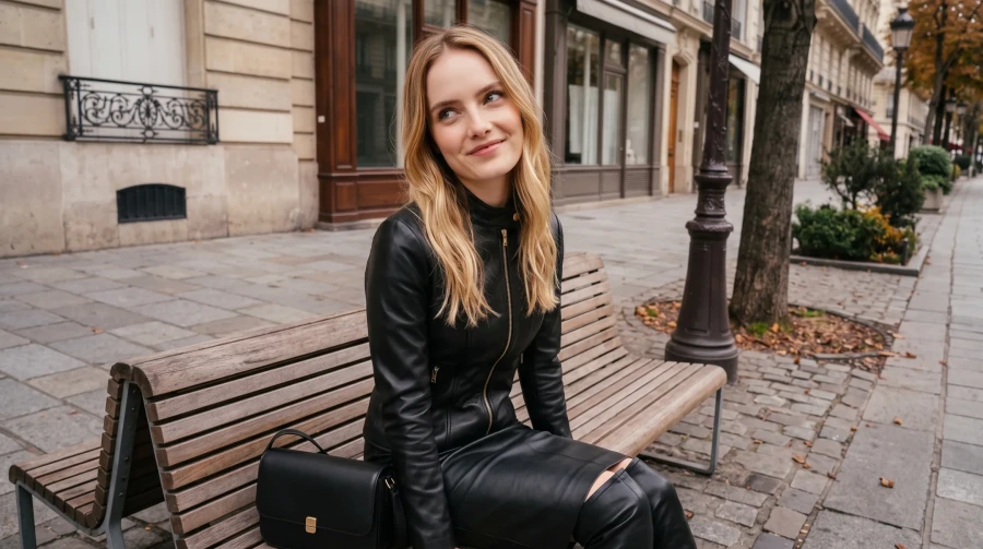 Autumn in Black Leather - Image 4